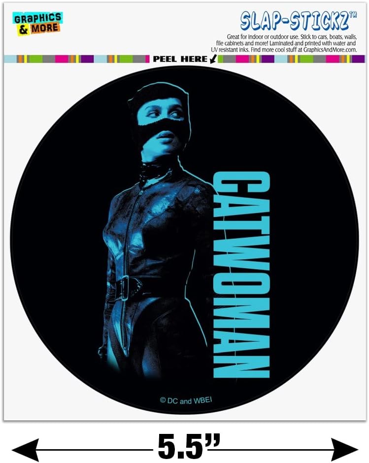 The Batman Catwoman Automotive Car Window Locker Circle Bumper Sticker