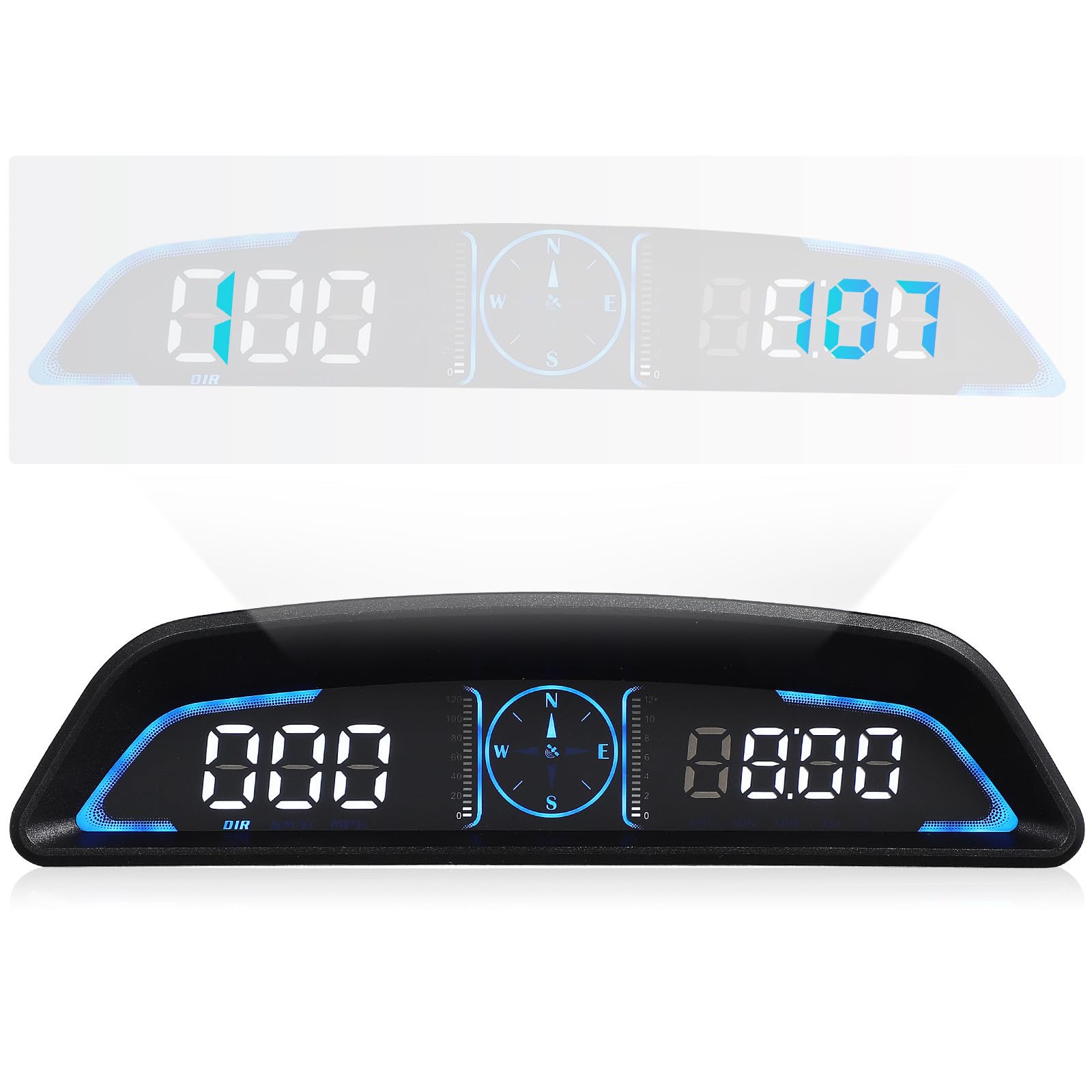 Velocímetro Digital con Pantalla Frontal Abs y PC para Coche Alarma de Exceso de Velocidad y Fácil Instalación para Gestión y Mantenimiento de Vehículos