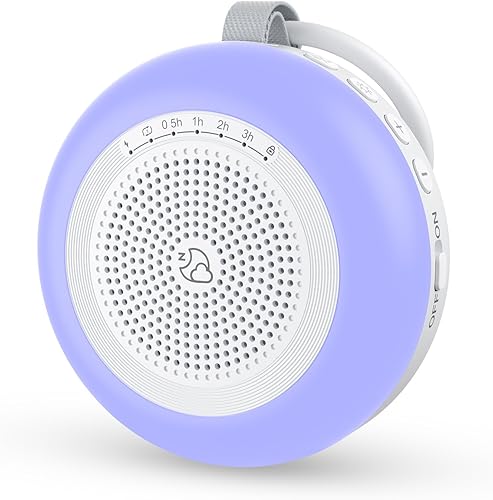 Máquina de sonido portátil para bebé, máquina de ruido blanco, 33 sonidos relajantes, 10 colores, luz nocturna, máquina de dormir para bebés, niños,