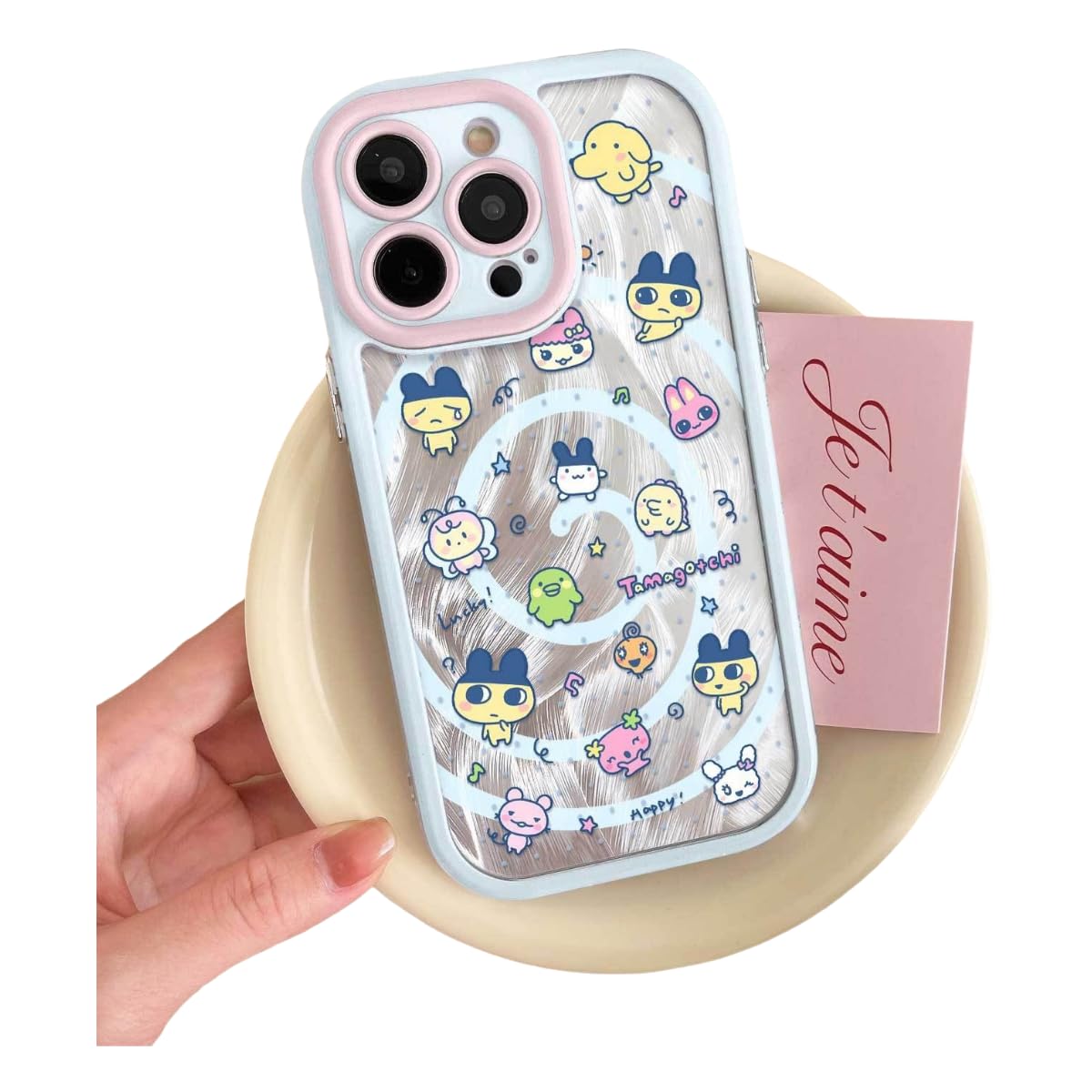 Amazon.co.jp: たまごっちクリームシェルスマホケースiPhone 16promax 