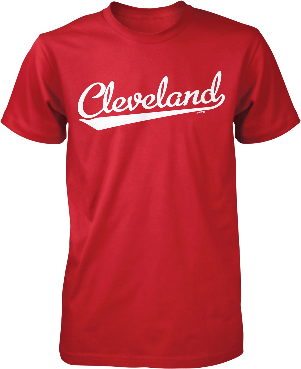 NOFO Clothing Co Cleveland Script Baseball Font Men's T-Shirt