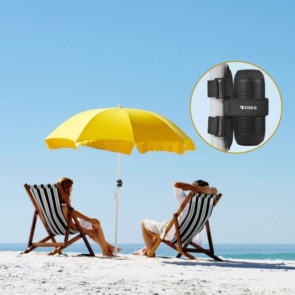 ZOEA Portable Bluetooth Speaker Mount for Golf Cart Accessory, Adjustable Strap Fits Most Wireless Bluetooth Speakers Attachment Holder Bar Rail, Gift for Golfers