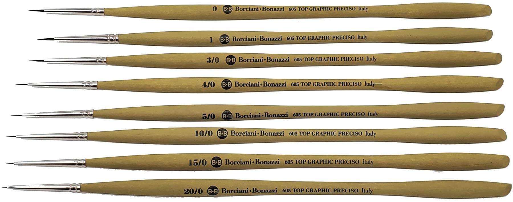 Buy Borciani e Bonazzi 600 Top Graphic Synthetic Brush - Made in Italy - Queenstown Art Supplies