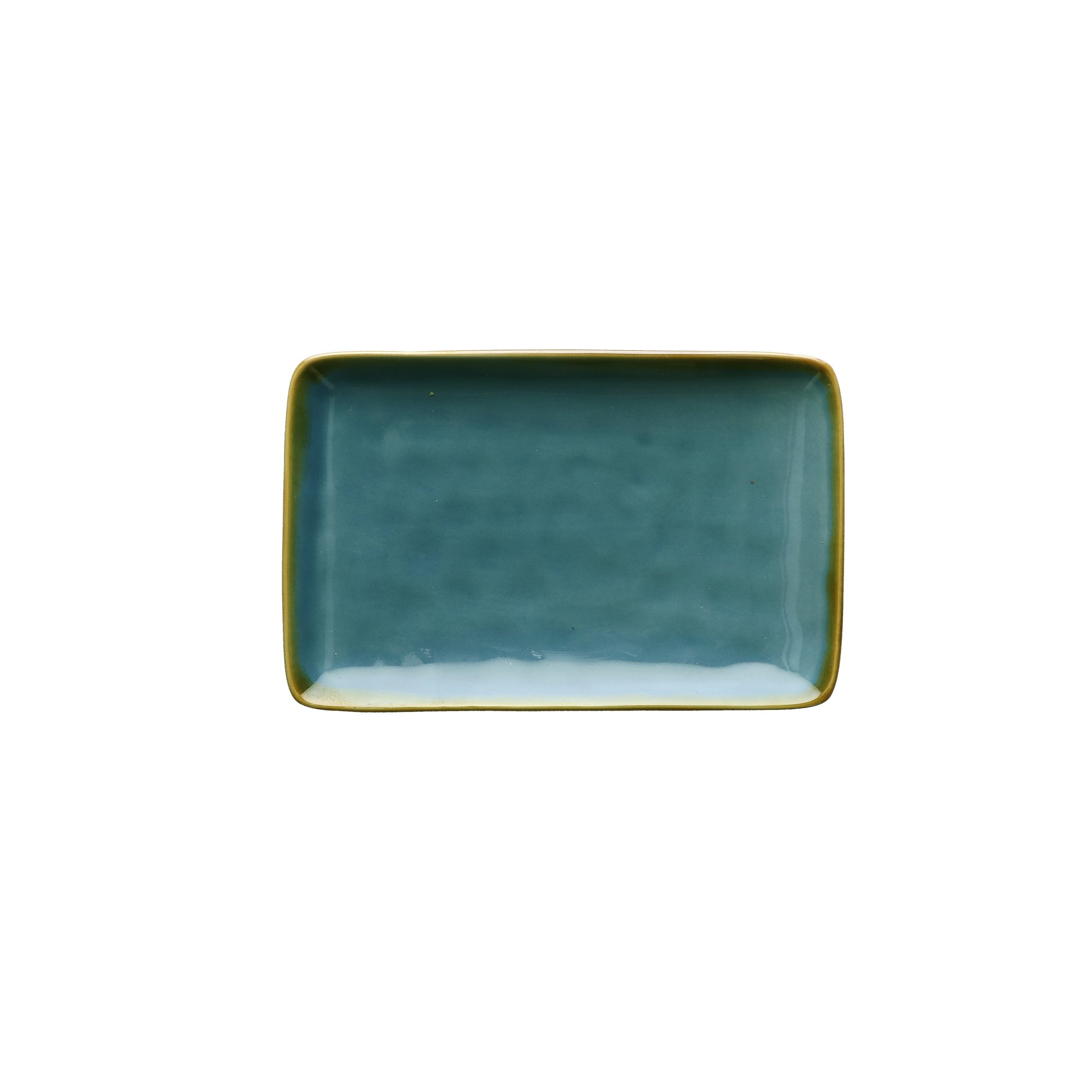 THUN Rose & TULIPANI - Rectangular Tray 20x13 cm Concerto Blue Avio