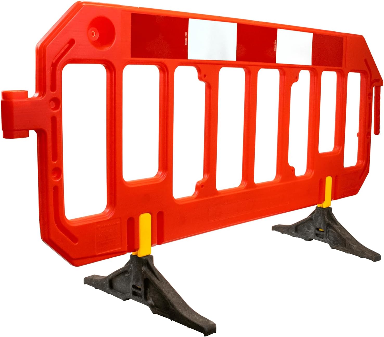 Chapter 8 Traffic Management Road Safety Barrier - 2 Metre in Orange - Temporary Pedestrian Safety for Events, Schools, Businesses, Road Works - Freestanding with 360ยฐ Swivel Feet For Easy Stacking