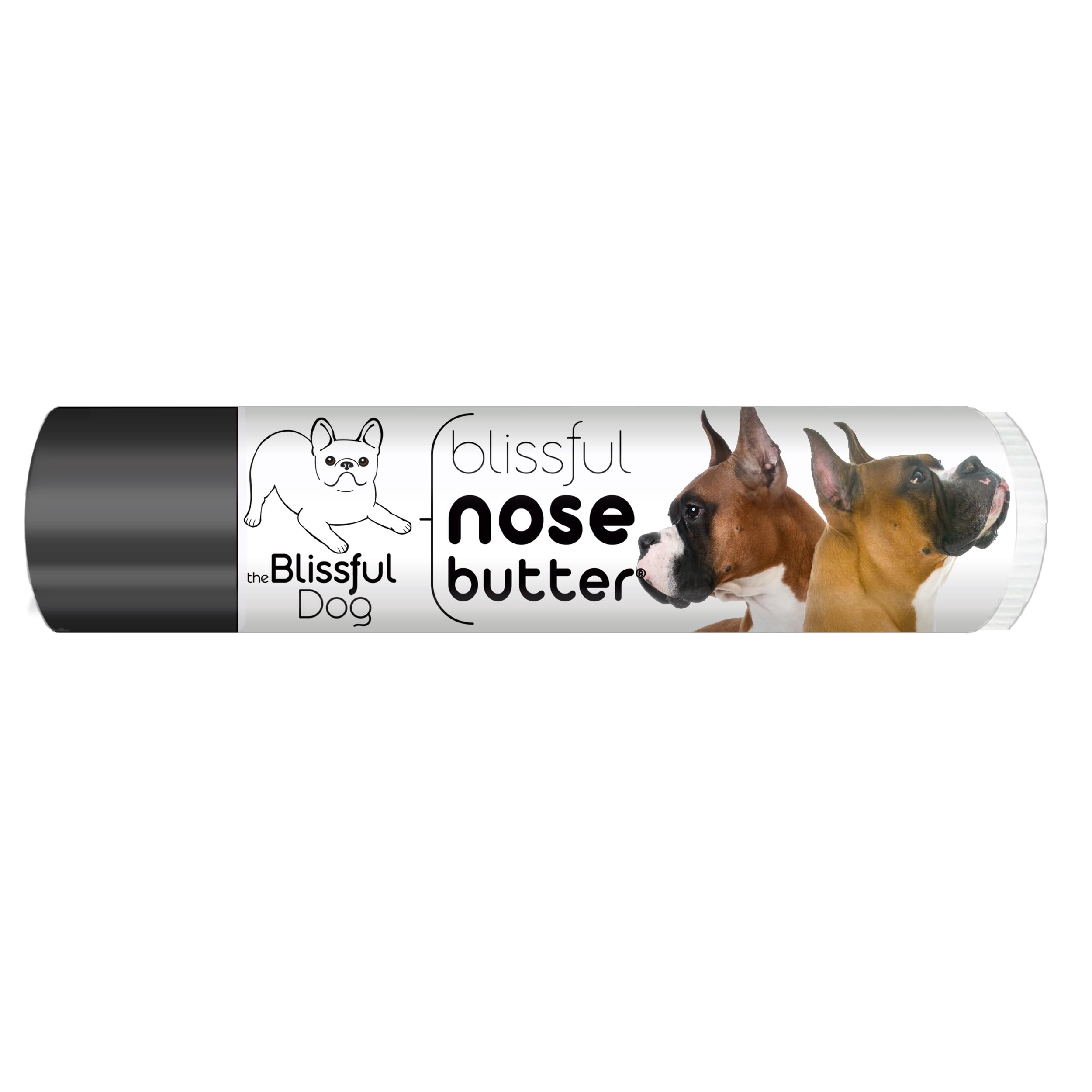 The Blissful Dog Show Boxer Nose Butter for Dry, Cracked Skin, Lick-Safe Dog Nose Balm with Moisturizing Shea Butter, Almond, Olive, and Essential Oils, Pet Supplies, Uncented, 0.15 oz.