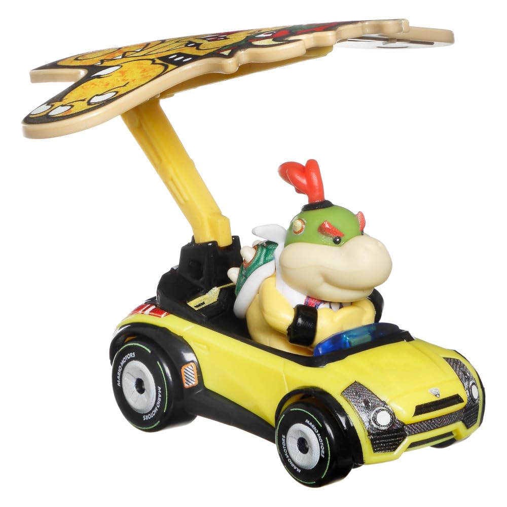 Hot Wheels Mariokart Bowser Jr. Sports Coupe + Bowser Kite