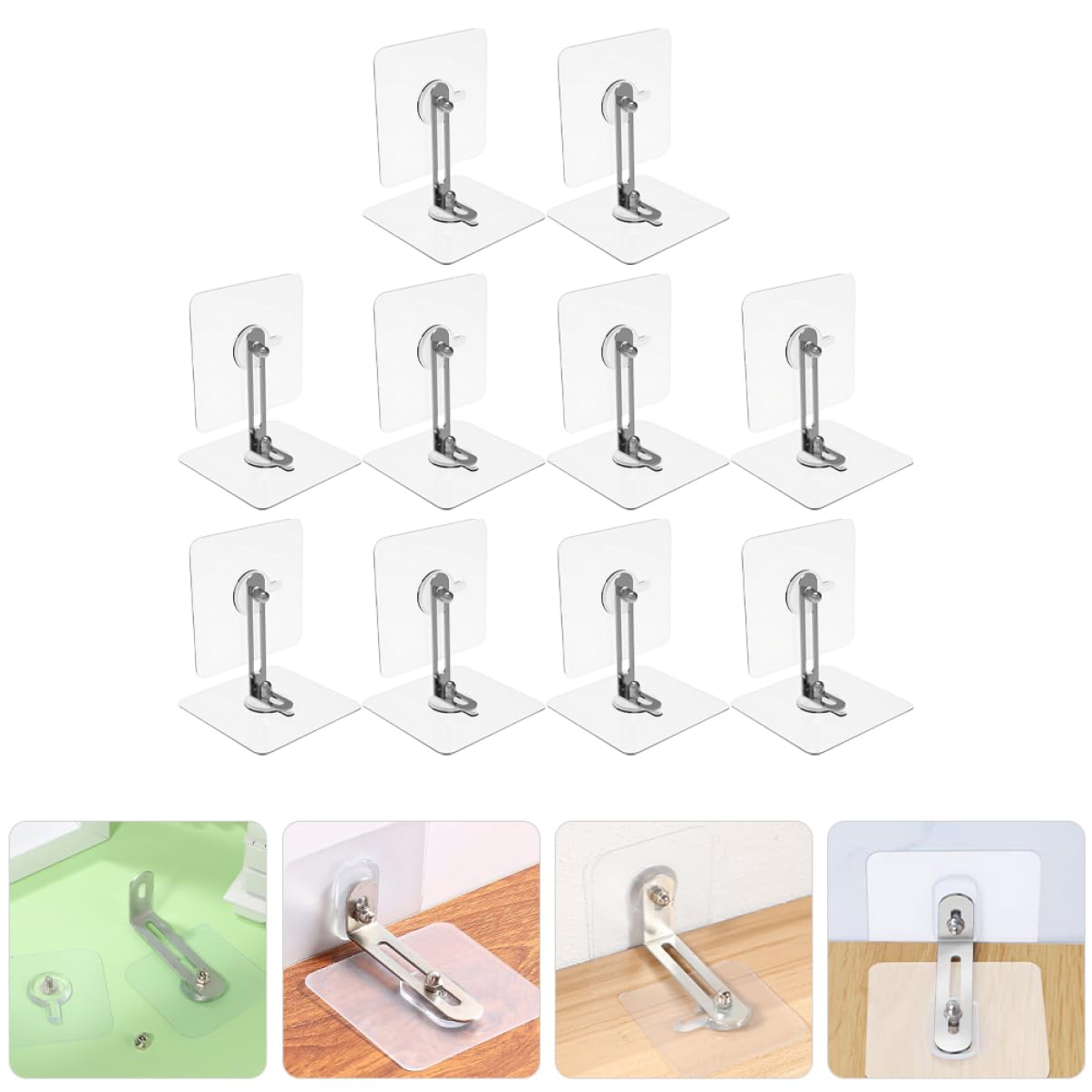 Supvox 50 Sätze Anti-Fall- Möbel nachweisen klein Proofing Beschützer zurrgurt bücherregal Sicherheitsanker für die Kommode Kommodenanker für Babysicherheit Acryl