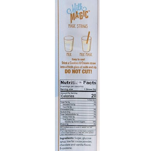 Miniatura 3 de Milk Magic Pajitas saborizantes de leche de galletas y crema, 0.18 onzas, 4 unidades