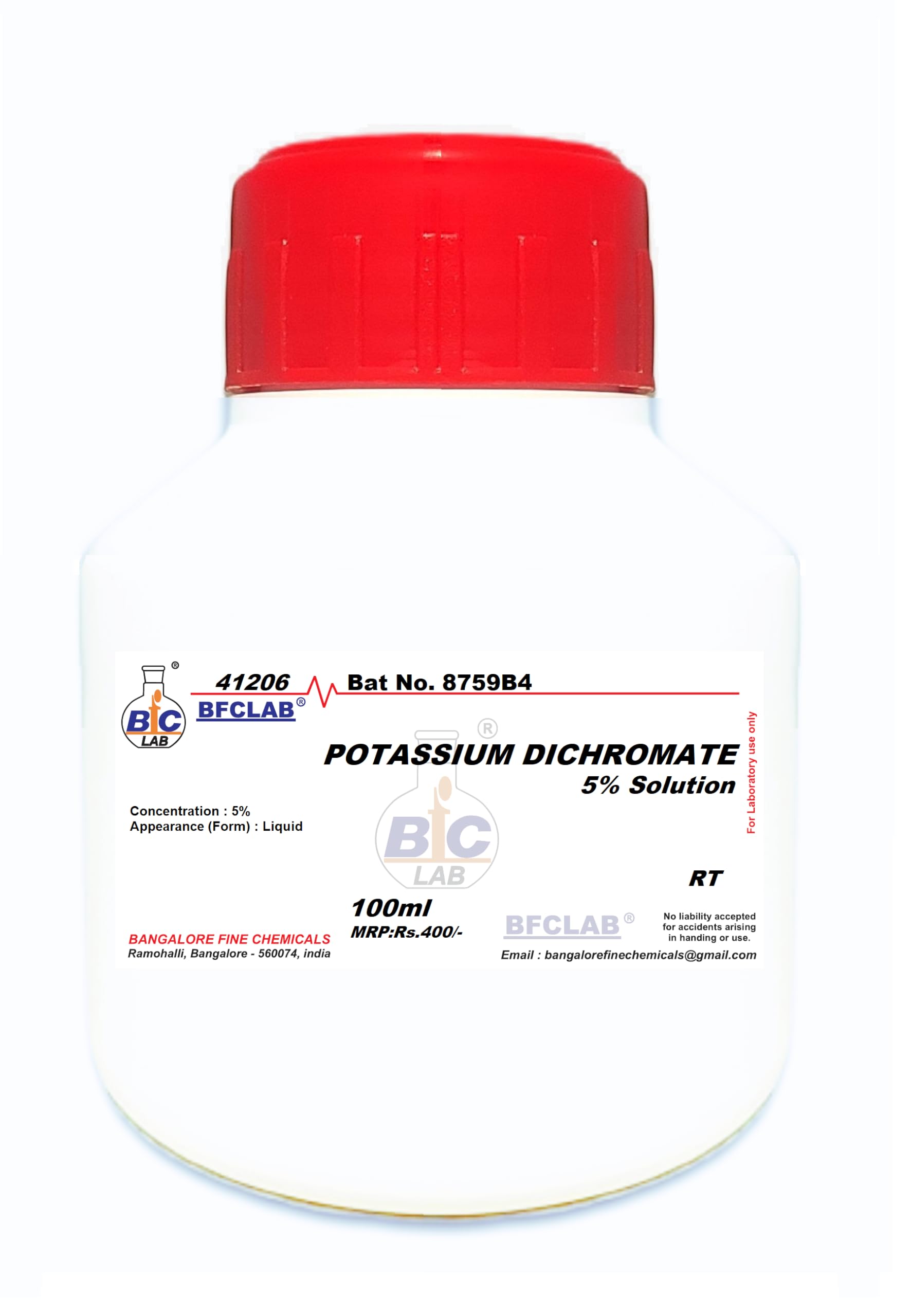 BFC POTASSIUM DICHROMATE 5% Solution - 100ml-picture-11