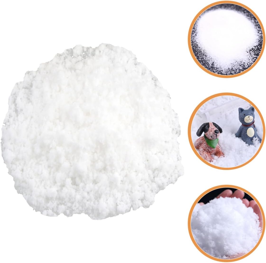 500g Fake Artificial Snow for Christmas Tree Snow Decorations Snowflakes for Christmas Village