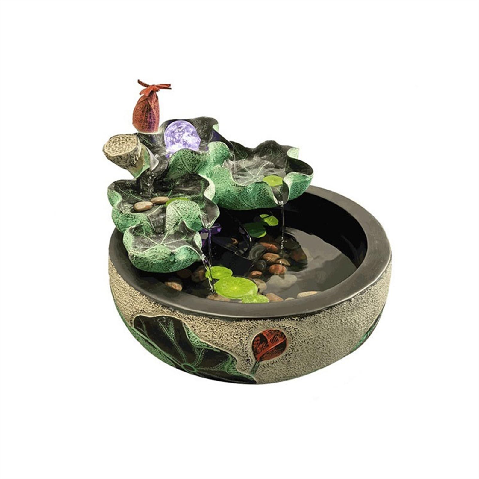 indoor Waterfall Creative Running Water Fountain Landscape Attracting Wealth Ornaments Living Room Office Desktop Circulation Feature Decoration