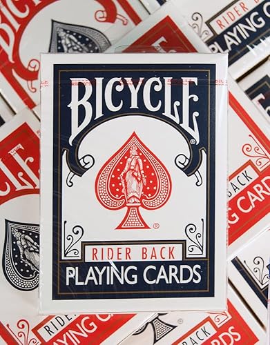 Miniatura 5 de Bicycle Rider Back - Baraja de cartas de tamaño estándar de póquer, rojo y azul (paquete de 2), tarjetas clásicas para póker, blackjack, noche de