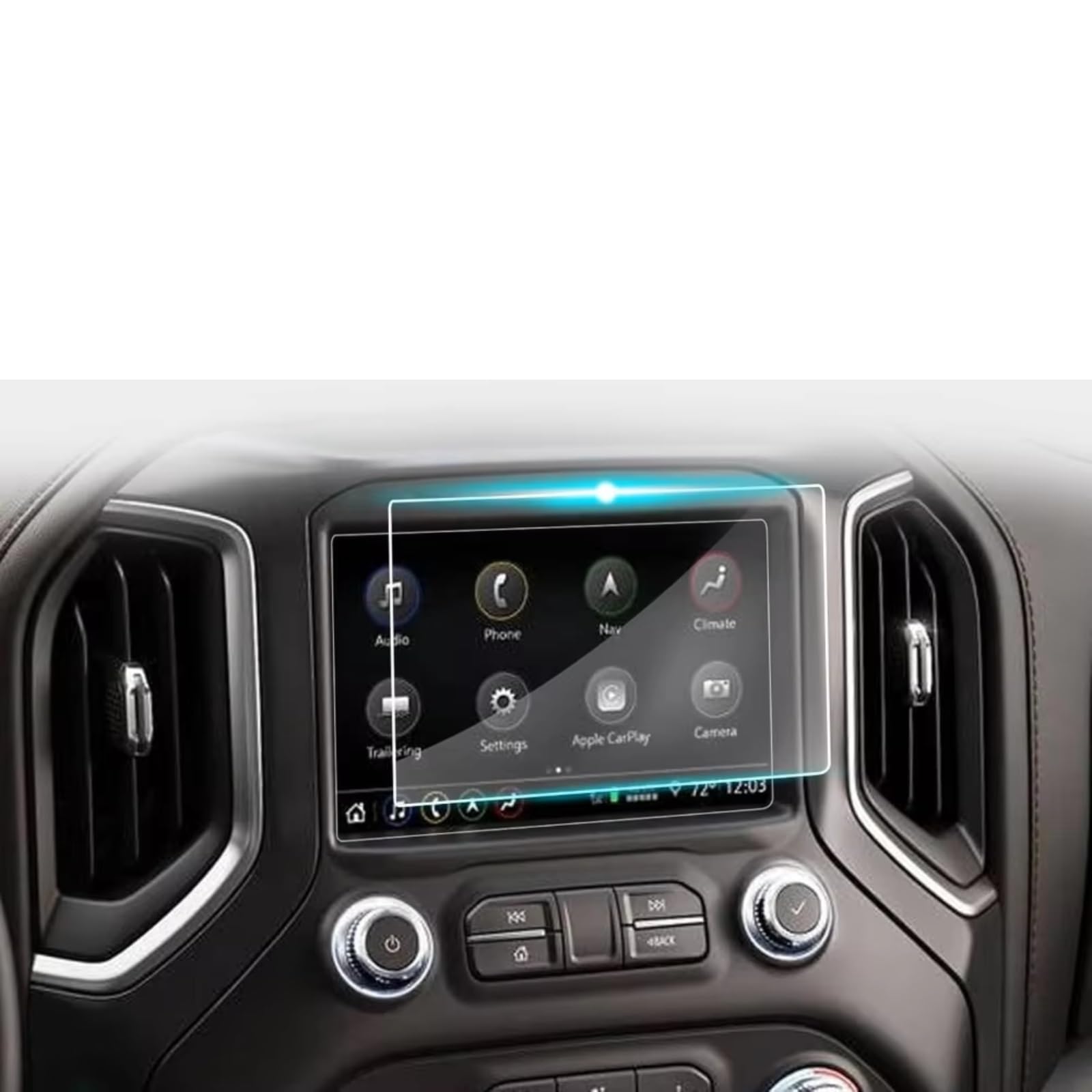 Kompatibel Mit Gmc Für Sierra Für 1500 Für 2500 Für HD Für 3500 Für HD 2014-2023 8 Zoll Auto GPS Displayschutzfolie GPS Schutzfolie Schutzfolie Auto Navi
