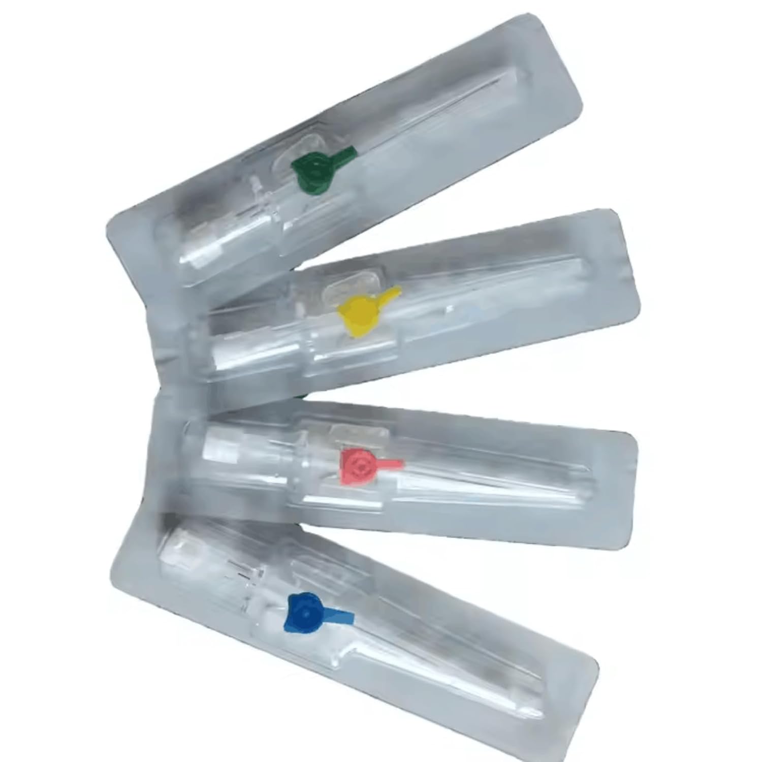 Disposable IV Catheter Cannula with Wings Sterile for Pet Dog Cat Animals Veterinary Supplies (10, 22G)