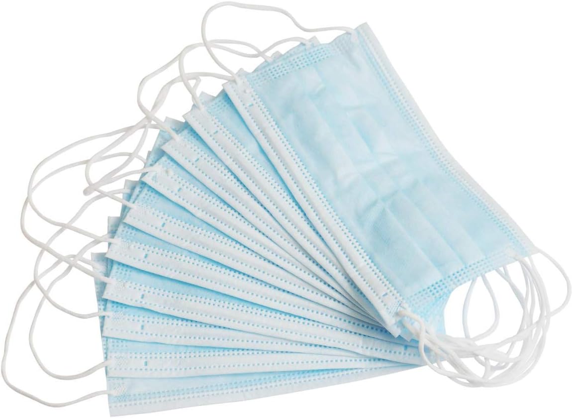 Hosley® 3-Ply Disposable Face Masks with Ear-loop for Daily Safety dust Essential Protection