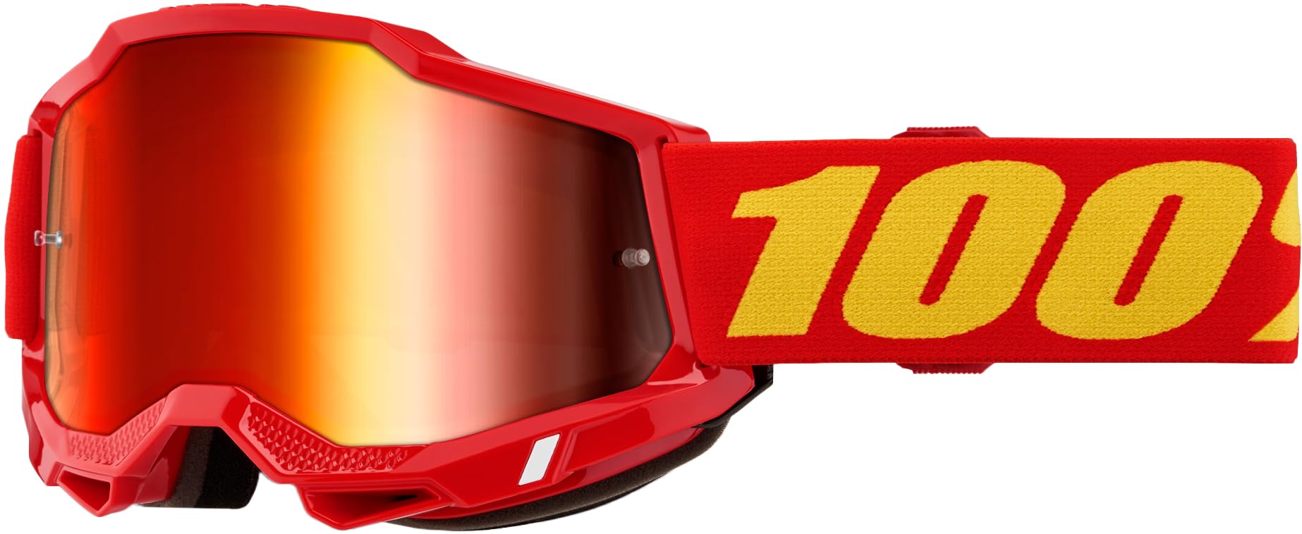 100-Percent Accuri 2 Goggles OSFM Red/Mirror Red Lens