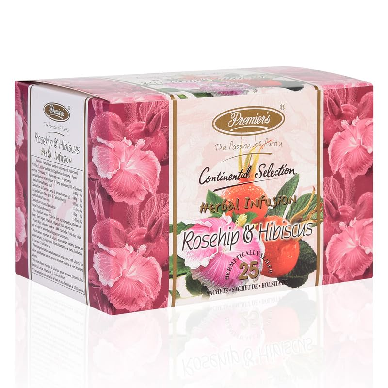 Té de hierbas rosa mosqueta e hibisco 25 saquitos