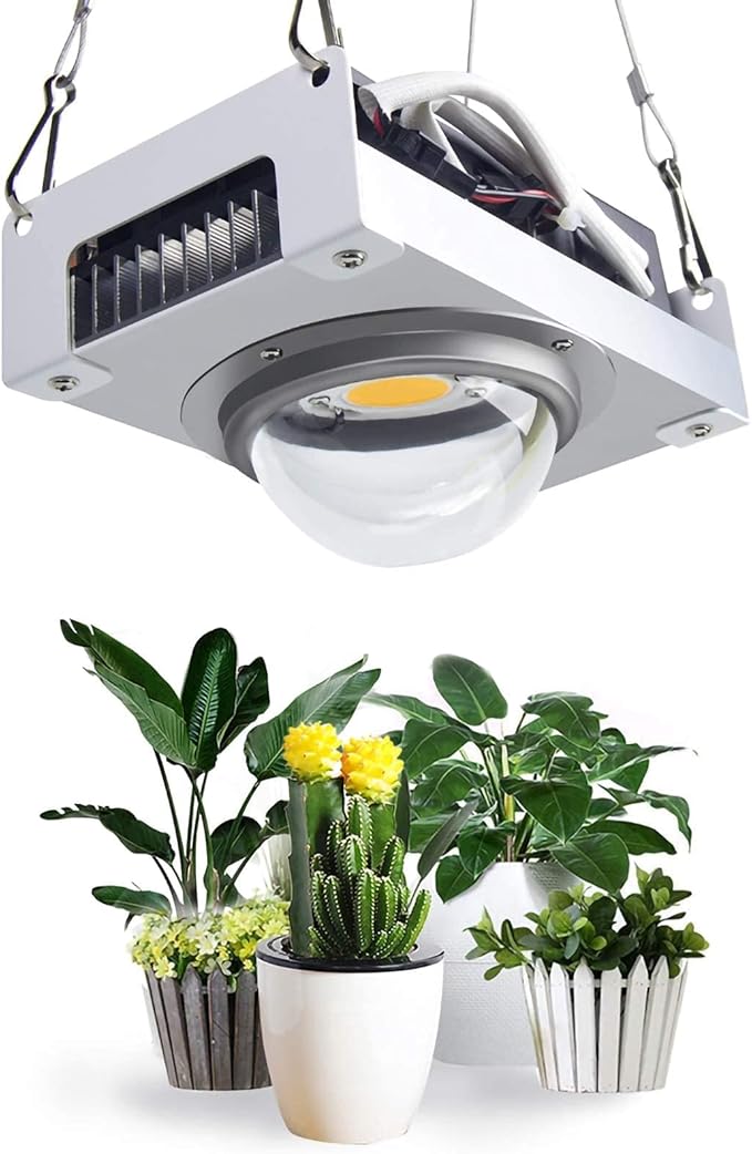 Lampe De Croissance LED à Spectre Complet - Hauteur Réglable 28-115 Cm - Minuterie 3/9/12H - 10 Niveaux De Luminosité