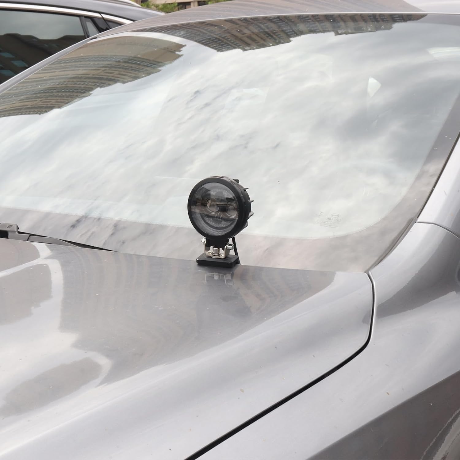 Windance 2cs M8 Engine Hood LED Light Bar Mount Brackets for Car Truck Off-Road SUV, Spotlight Fog Light Brackets Clamp