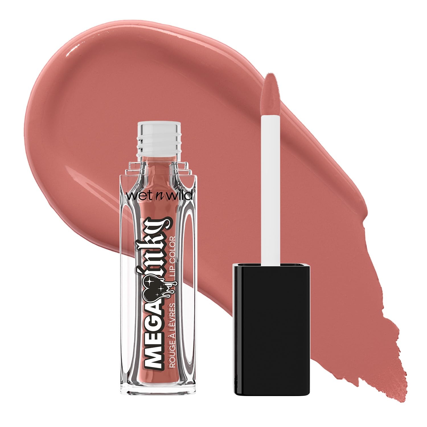 Wet n Wild, Mega Inky Lip Color, Matte Finish, Full Pigment, Long-Lasting Up to 16H, Bare Intentions