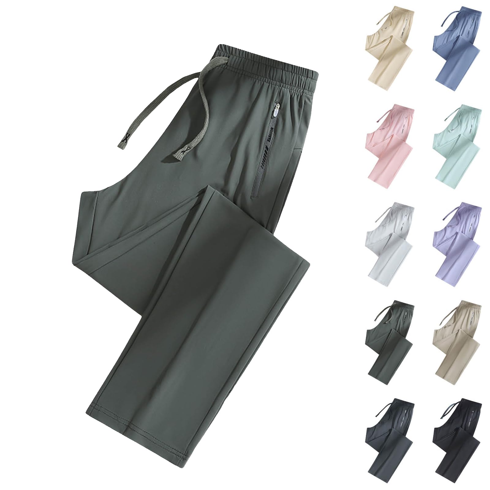 Beeswan Pants for Women Over 50 Stretch Active Womens Ultra Stretch Breathable Casual Quick Drying Hiking Glide Pant