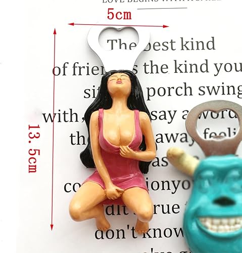 Miniatura 3 de Abrebotellas de cerveza creativa y sexy, para nevera, accesorios de cocina, regalo divertido para hombre