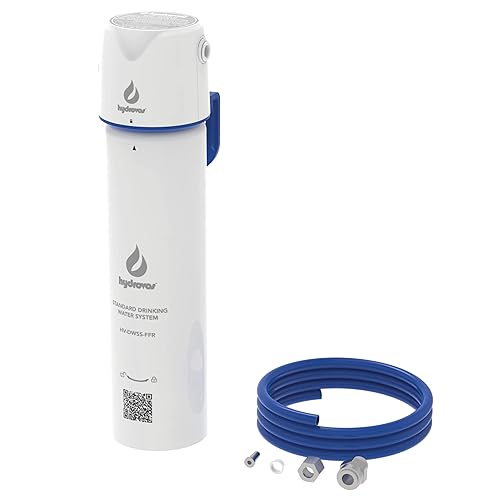 DWSS - Filtro de agua para debajo del fregadero para RV, certificado NSF 53, elimina microplásticos, reduce quistes, cloro, sistema de filtración de