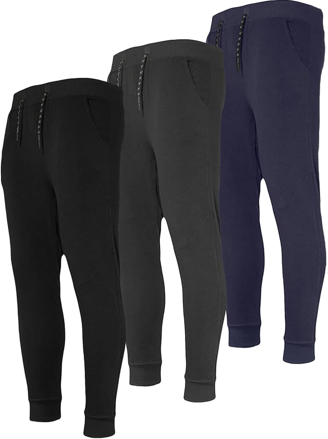 Men’s Sweatpants 3 Pack Joggers for Men - Athletic Sweatpants for Men with Pockets Workout Pants - Image 4