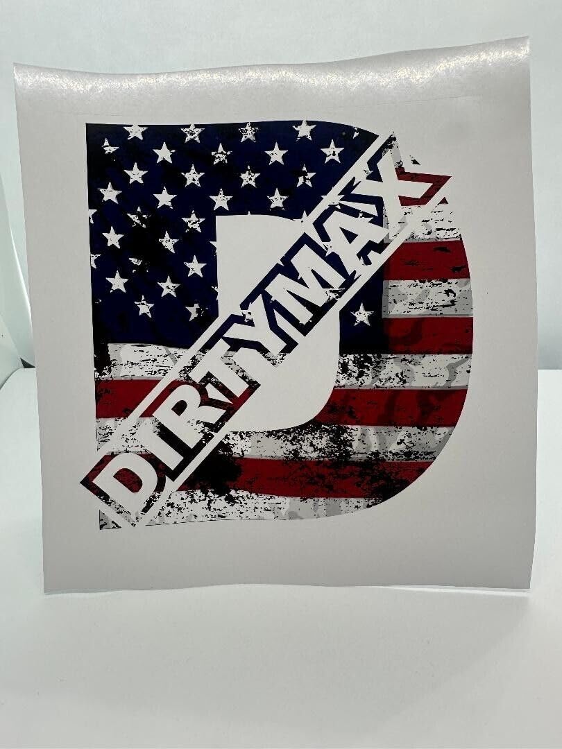 Amazon.com: Dirtymax D American Flag Full Color Vinyl Decal