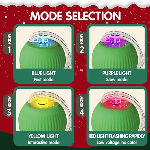 Miniatura 4 de Juguetes interactivos para gatos de interior, juguetes para aliviar el aburrimiento de gatos de interior (rojo, verde y gris)