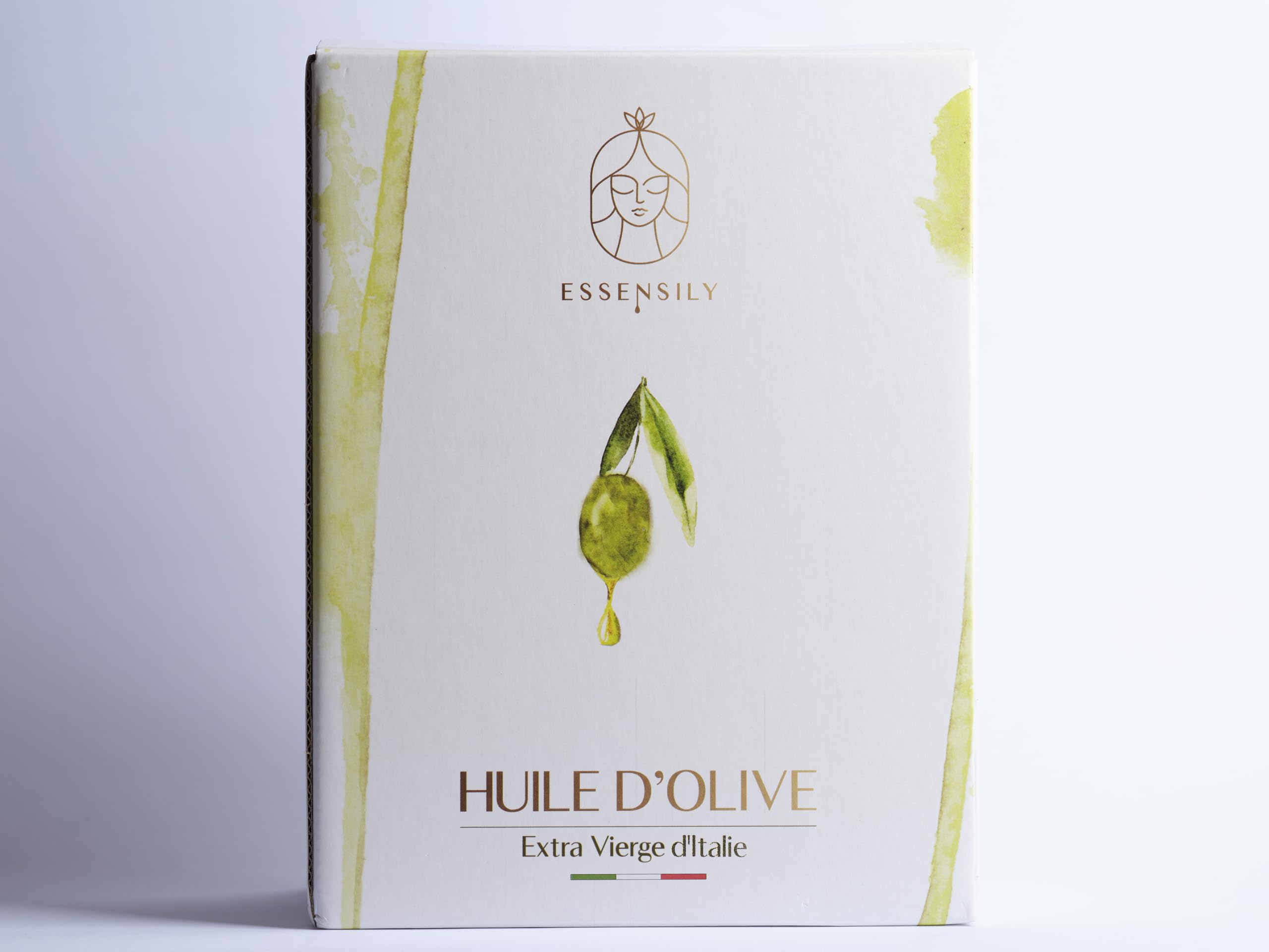 Huile d’Olive Extra Vierge 3L – Bag-in-Box – Format Économique – 100% Italienne – Essensily