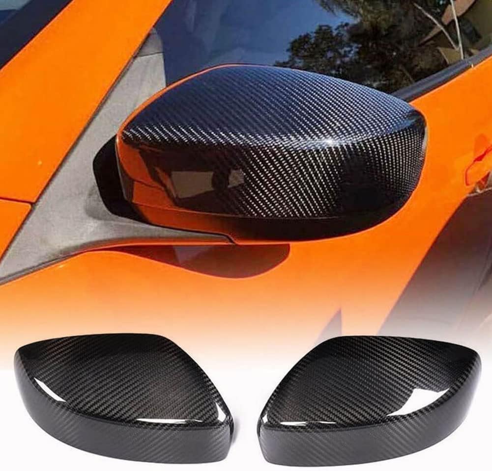 Carbon Fiber Mirror Cover fits for Infiniti G37 Sedan/Coupe/Convertible 2009-2013 G25 Sedan 2011-2012 Add-on Style Side Rearview Mirror Caps Car Exterior Outside Shell Factory Outlet