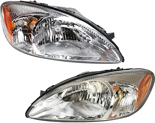 KarParts360 Para 2003 Ford Taurus Faro Par Conductor y Pasajero Lado Sustituye FO2502169 FO2503169