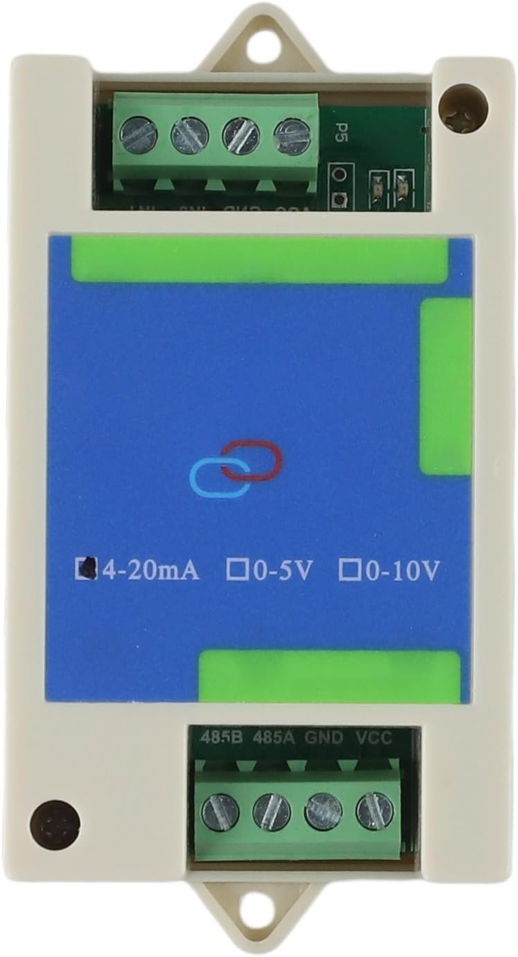 Digital to Analog Converter Module with RS485 Communication for Modbus RTU and Multiple Output Types (2Channel 4-20mA)