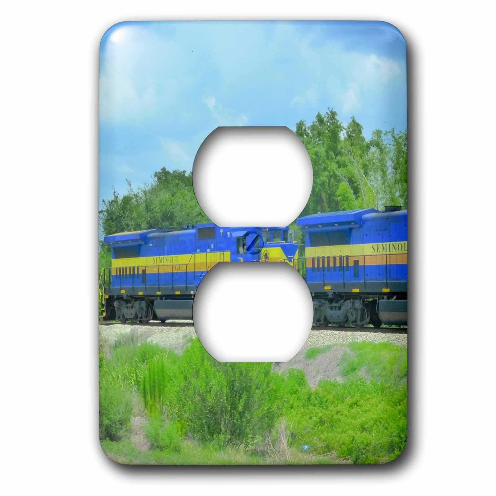 3dRose lsp_23138_6 Southern Railroad cubierta de salida de 2 enchufes para pared