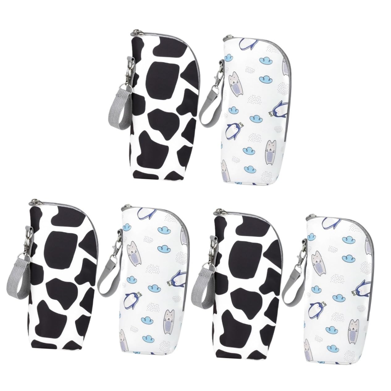 Abaodam 6 Pz borsa per bottiglie portabiberon per alimenti per bambini accessorio per passeggino Sacchetti porta biberon borse per bottiglie di latte portatili Panno Oxford
