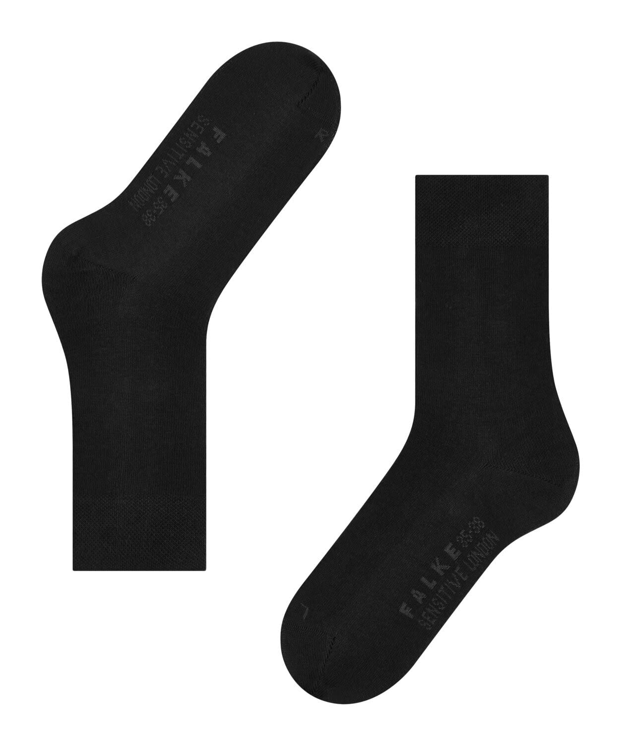 FALKE femme Sensitive London chaussettes bords souples non-comprimants adaptées aux diabétiques couture plate aux orteils pour vie quotidienne travail respirantes durables coton 1 paire