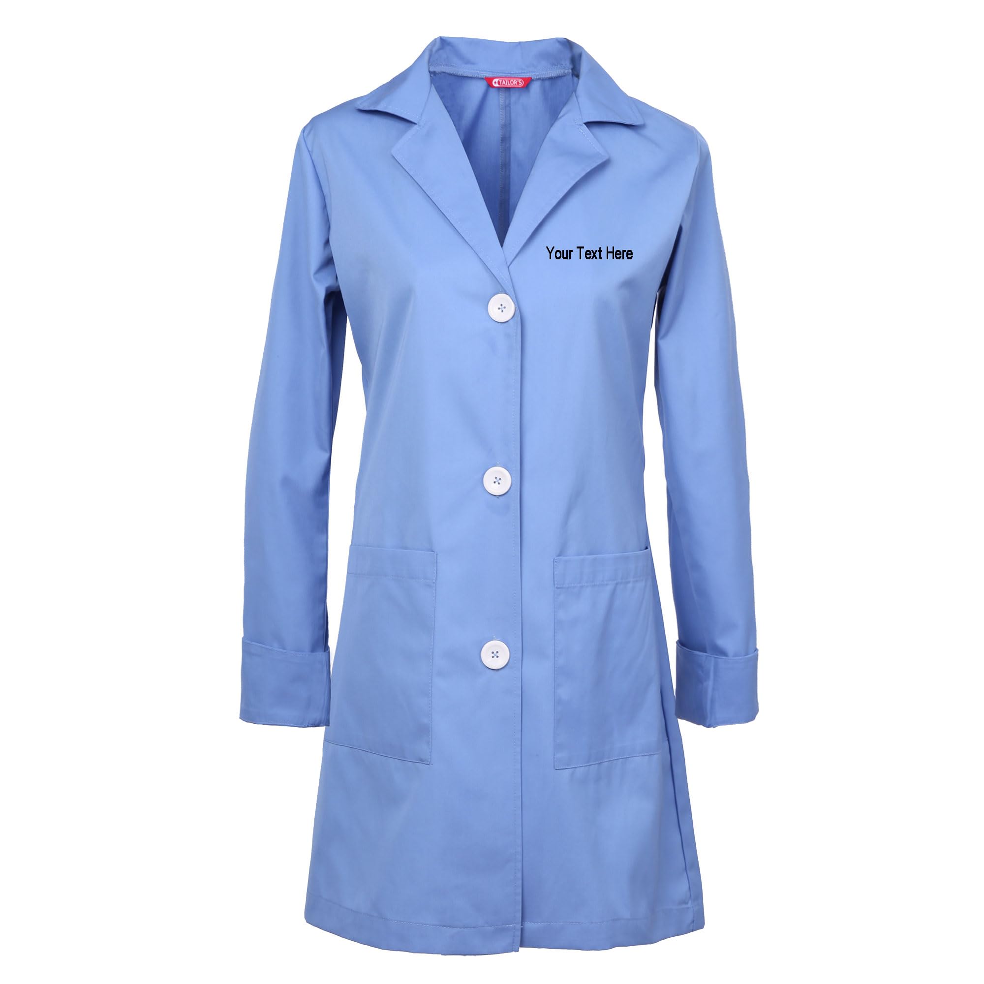TAILOR'S Personalized Customizable Embroidered Women's Lab Coat