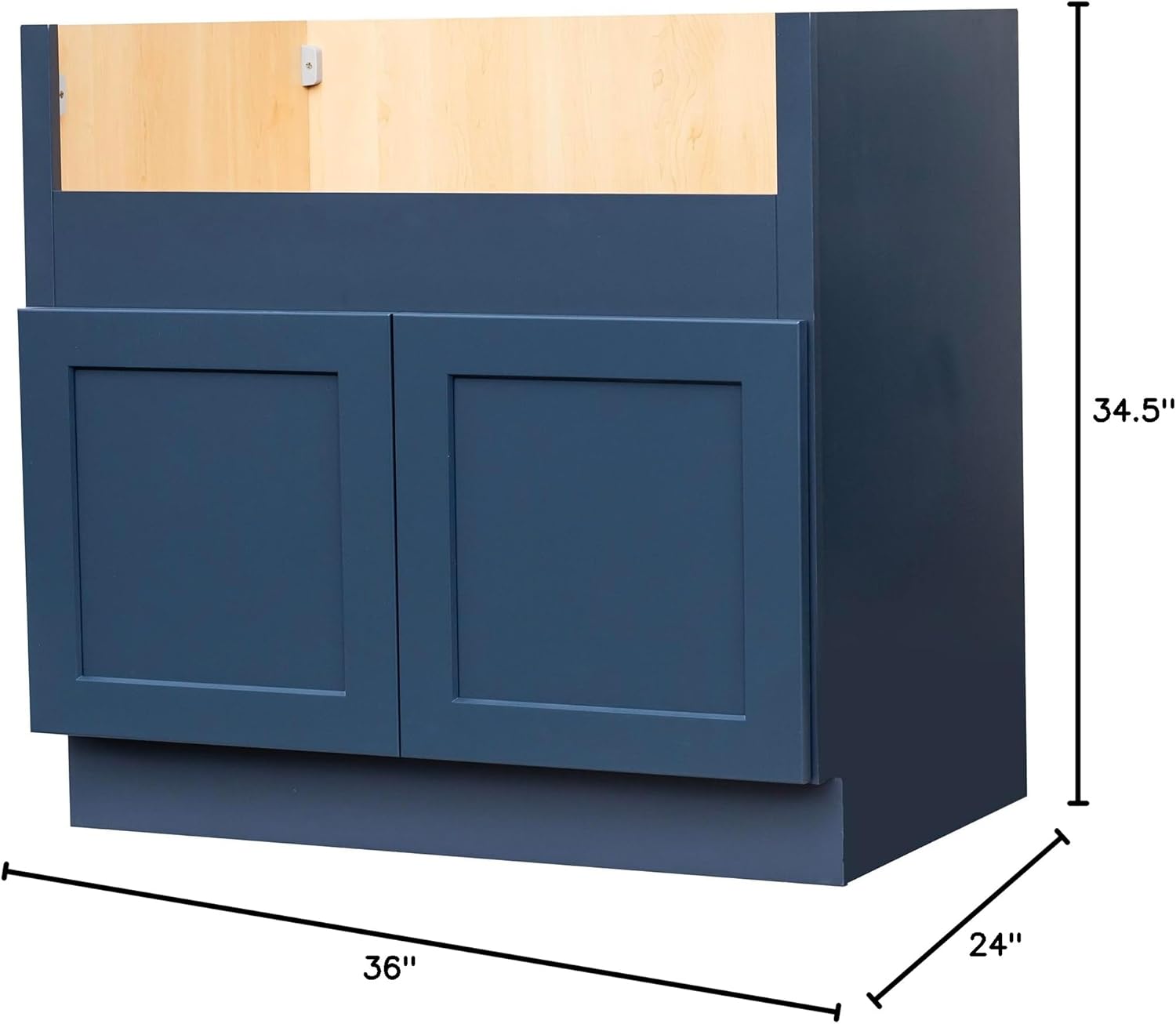 Concord Blue Base Cabinet (36" Farm House Sink)