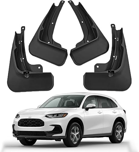 ATAIRSOFT 4 protectores de barro delanteros y traseros para Honda HRV HR-V 2023, protectores contra salpicaduras, aletas de barro (negro)