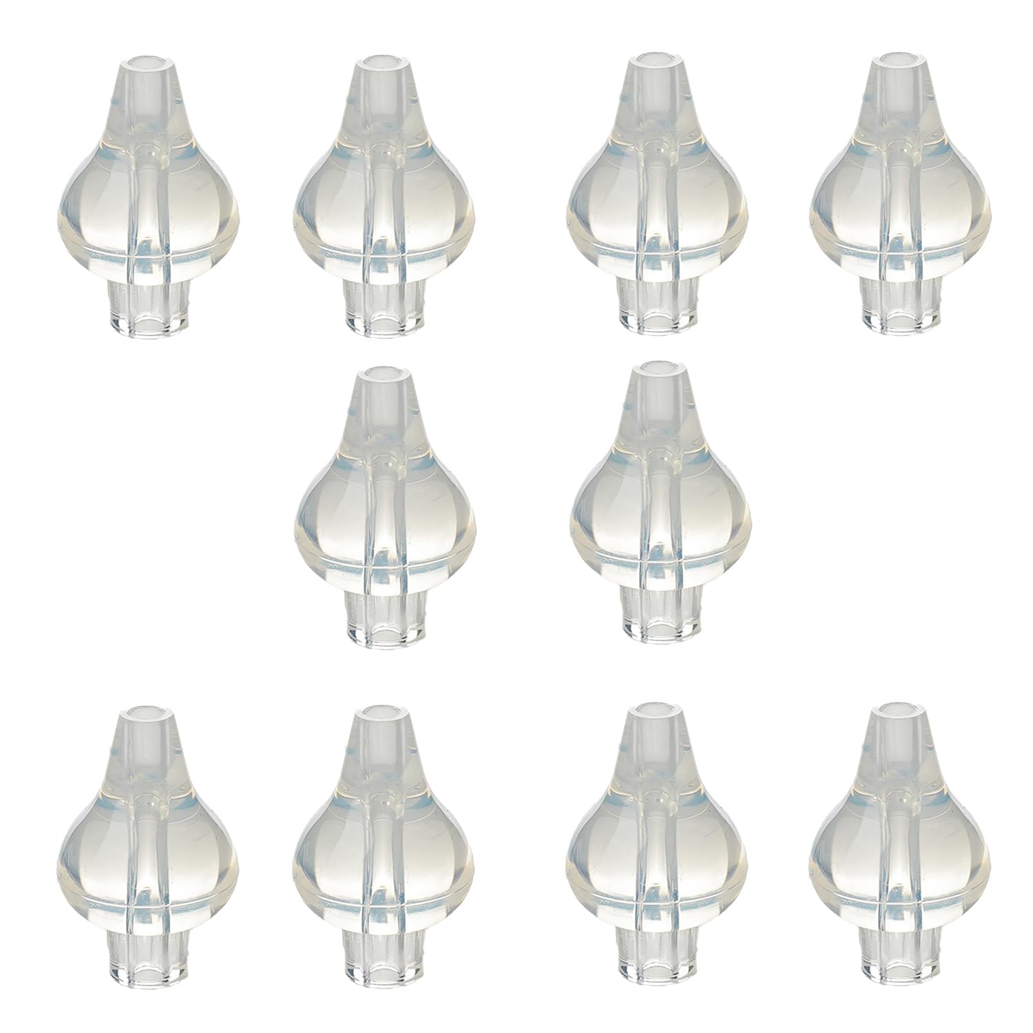 THERMOBABY – Lot De 10 Embouts Silicone Pour Seringue Nasale Bébé – Réutilisables Et Souples – Lavables Facilement – Compatibles Avec Les Seringues 10 ml THERMOBABY – Dès 4 Mois – Silicone Doux