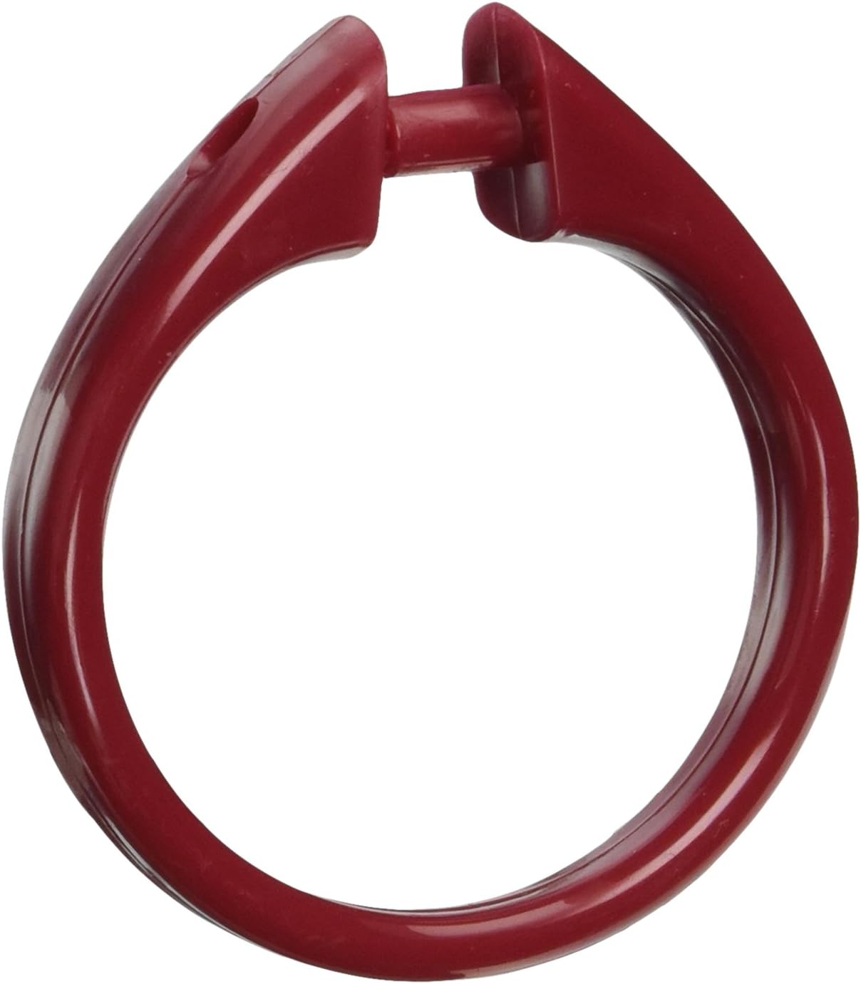 Carnation Home Fashions Snap Plastic Shower Curtain Hooks, Ruby, 3 x 3