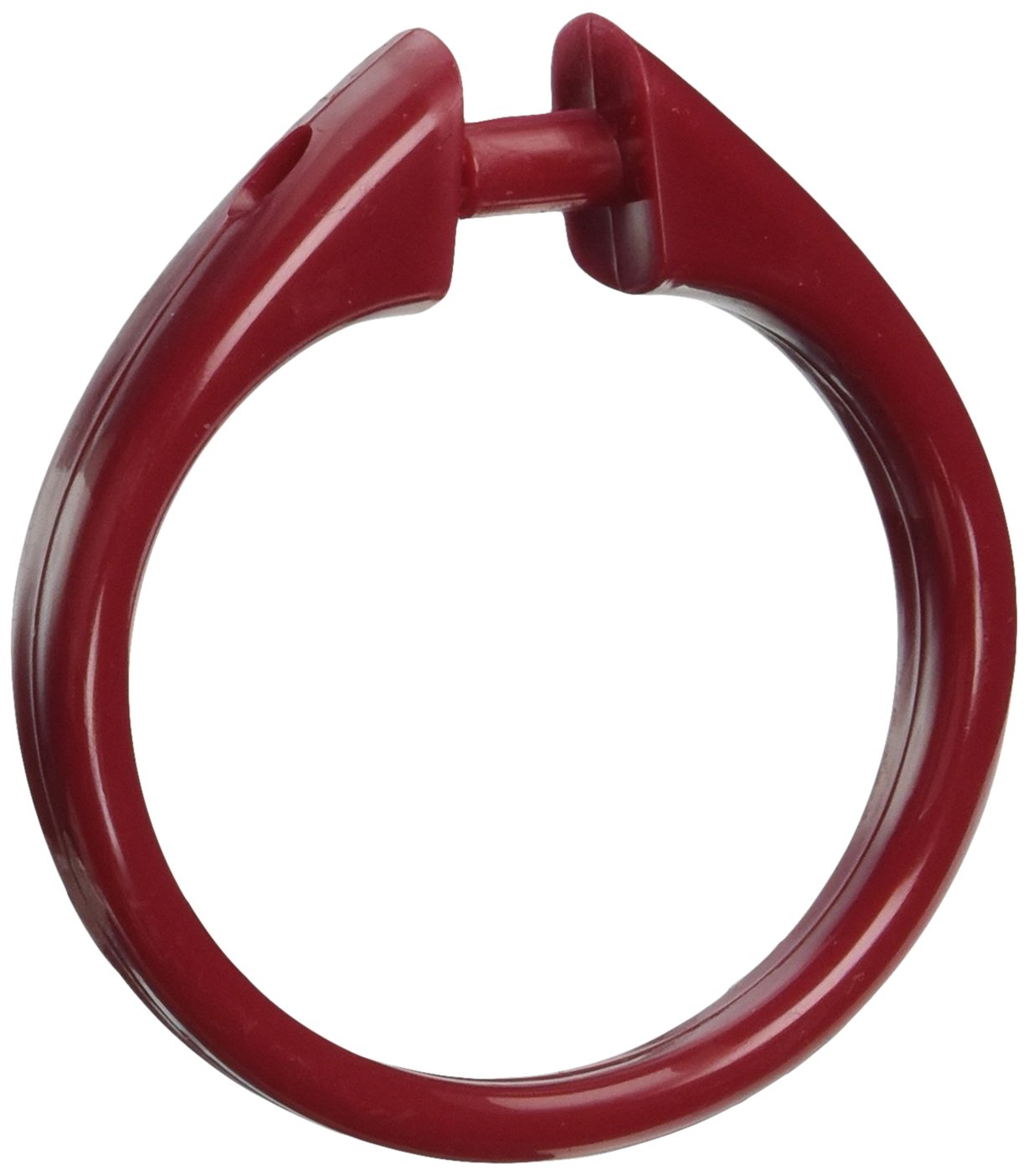 Carnation Home Fashions Snap Plastic Shower Curtain Hooks, Ruby, 3 x 3