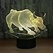 Produktbild 3D LED Nachtlicht Lampe Buffalo 7 Farbwechsel Touch-Schalter USB Acryl Farbige Lichter Atmosphäre Lampe Schlafzimmer Licht Für Geschenk