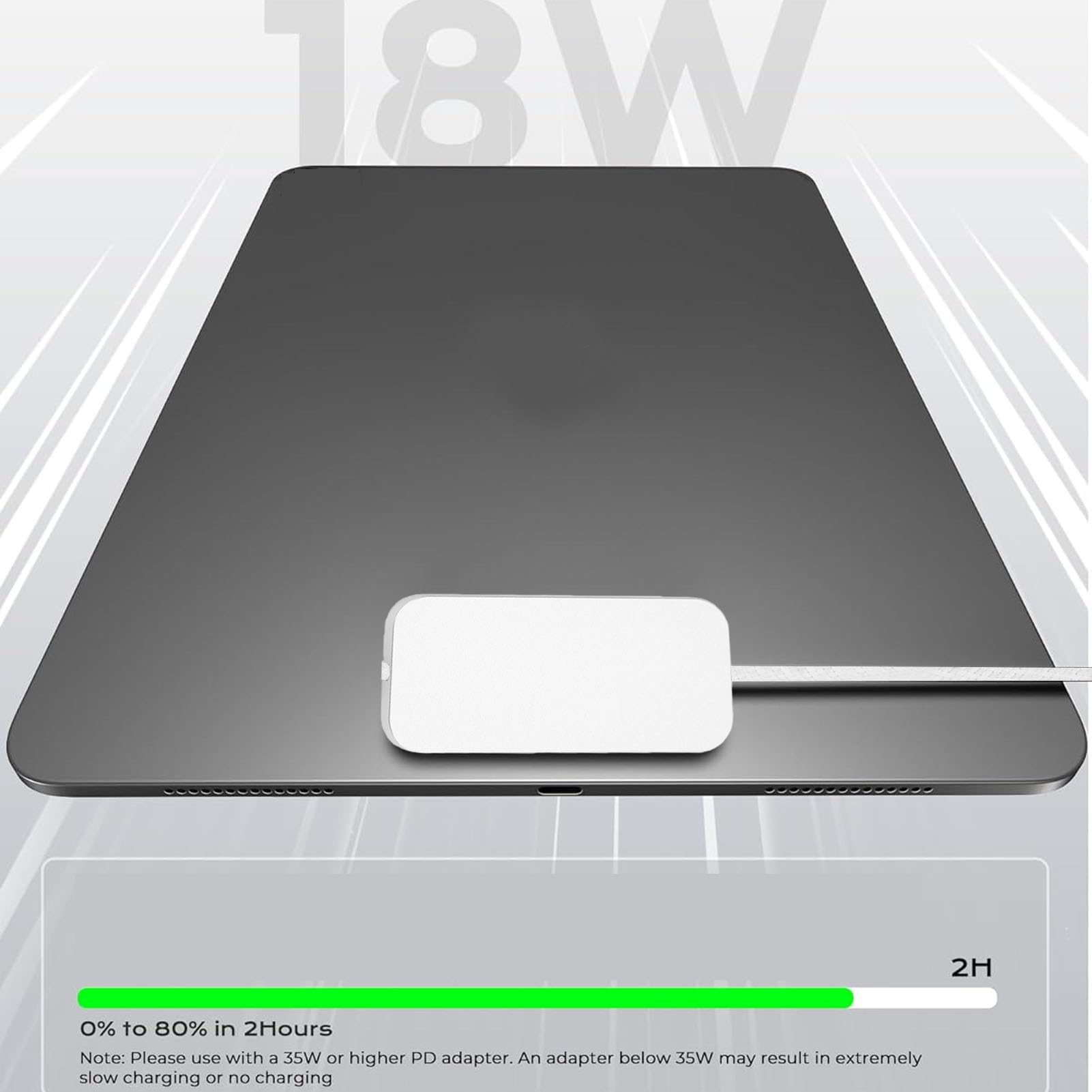 Caricabatterie Wireless per Tablet Magnetico, compatibilità 35W