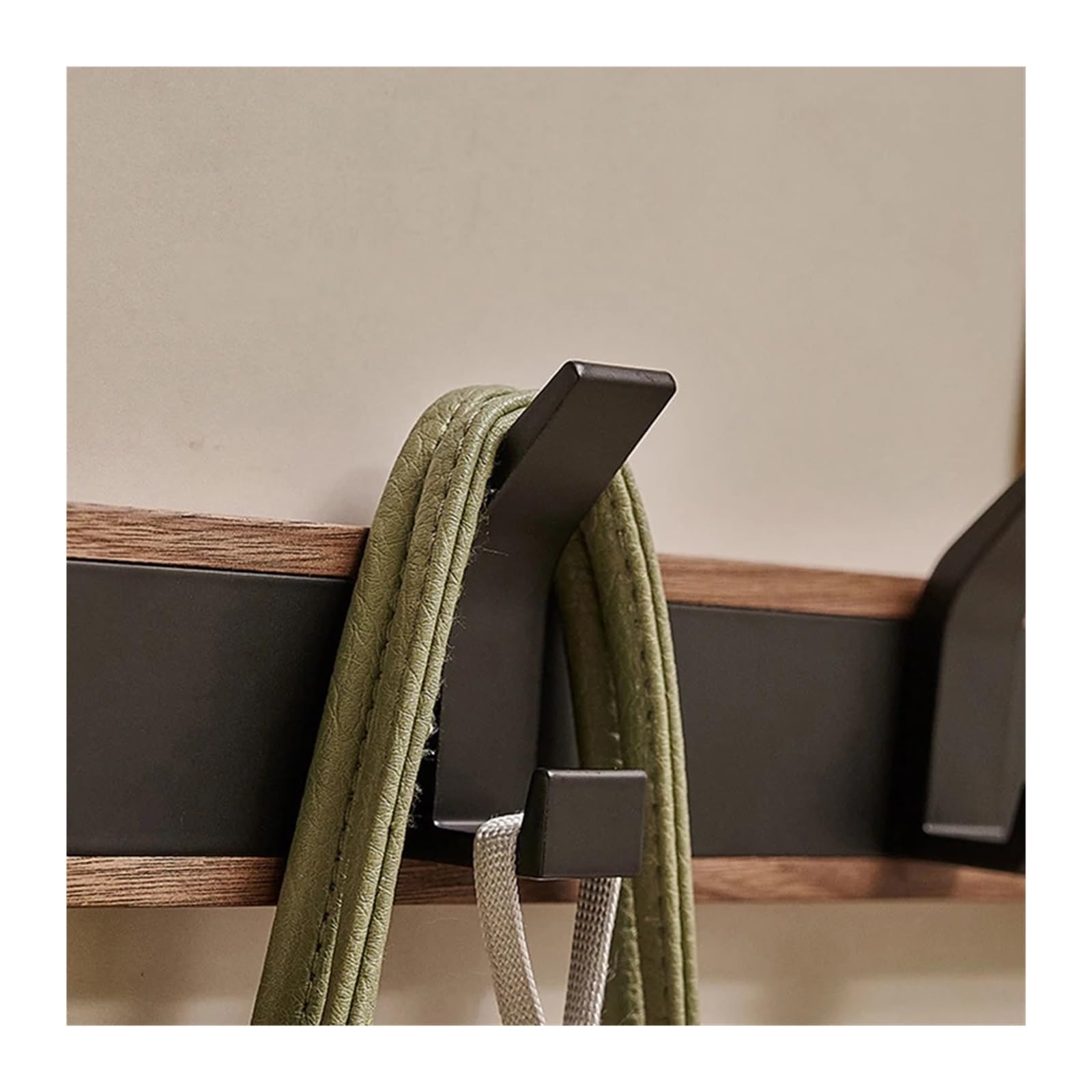 Gancho Para La Puerta Gancho de pared madera, perchero colgante for baño, cocina, dormitorio, pasillo(5 hooks)