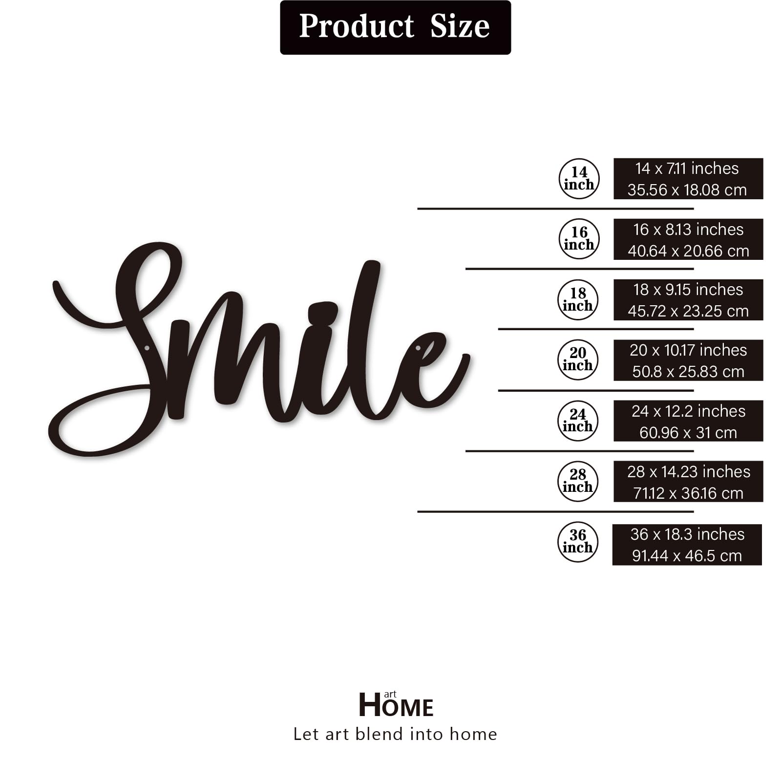 Amazon.com: Smile Metal Sign, Smile Wall Decor, Smile Signs Wall
