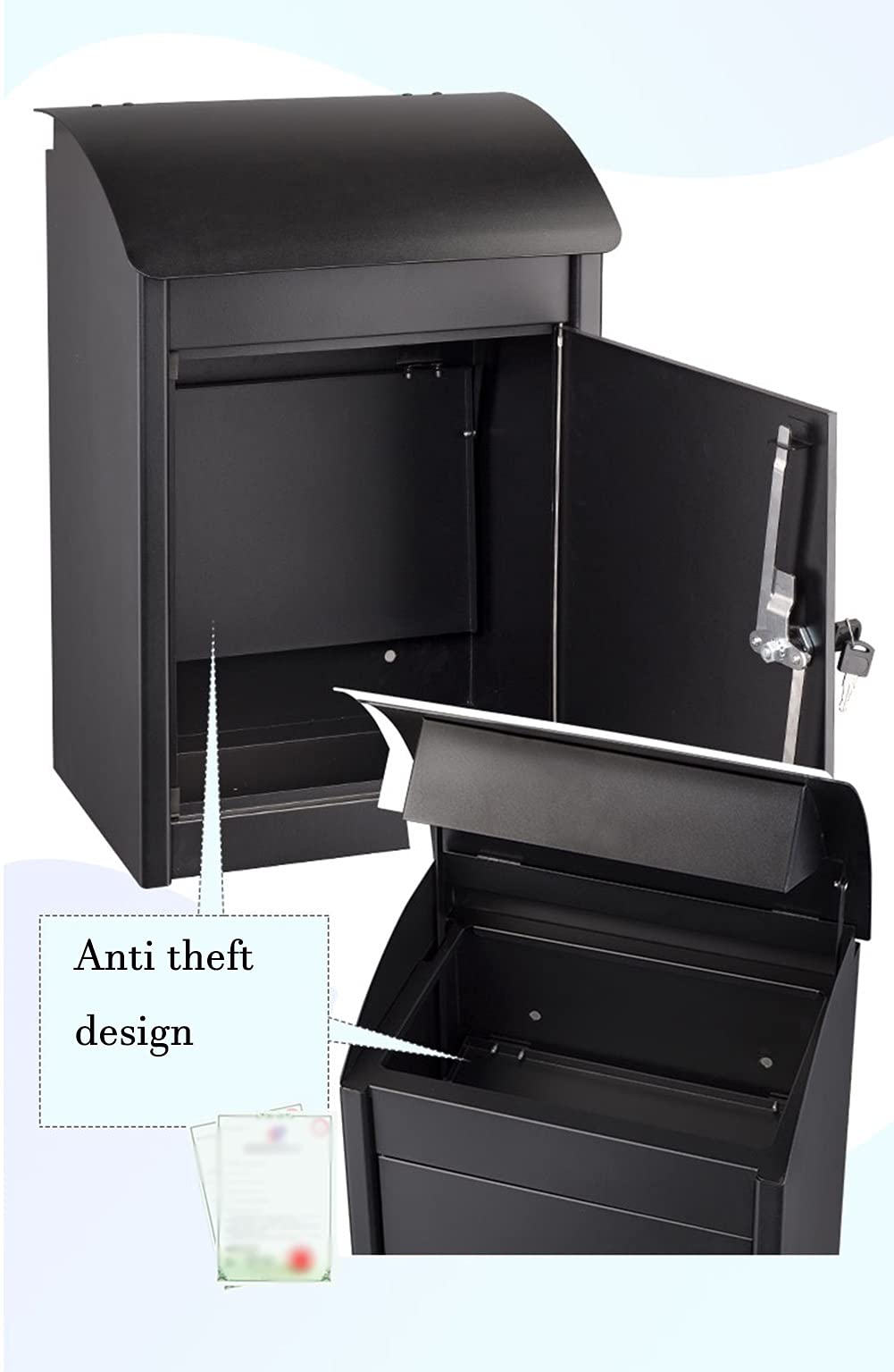 Buy Small Package Delivery Box for Porch Outdoor Wallmounted Mailbox