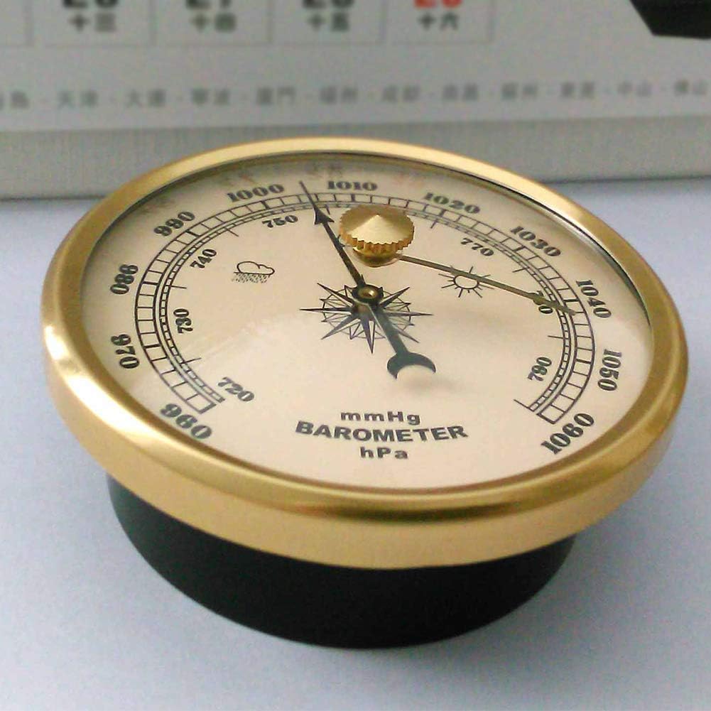 CLIUS Barometer 70mm Air Pressure Portable Hygrometer Home Wall Hanging Gauge Accuracy Weather